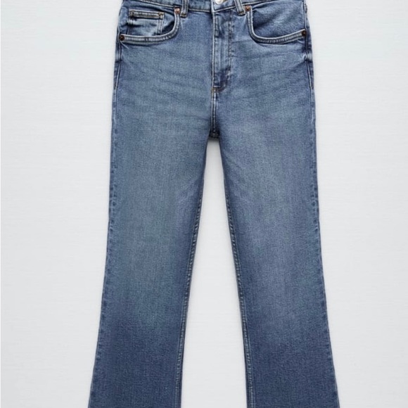 Zara cropped flare size 4 NWT - Picture 4 of 5